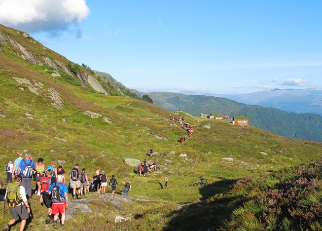 Protestmarsj i Hardanger