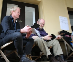 Lars Haltbrekken på Friends of the Earths stategimøte i dag.