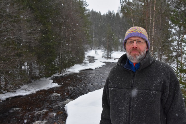 Torfinn Sanden ute i naturen