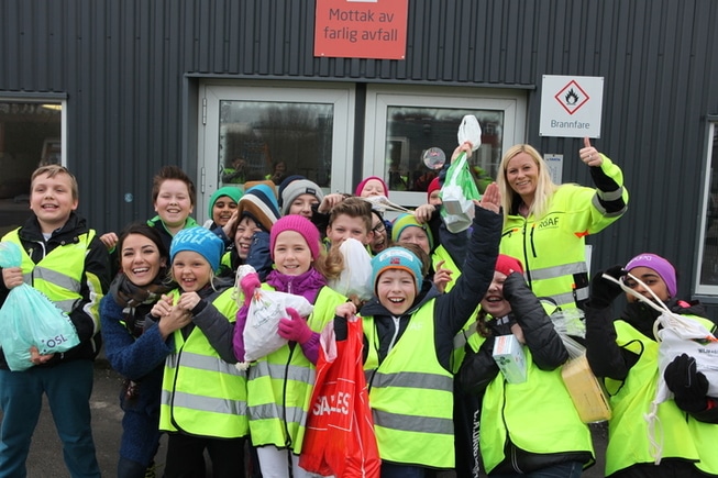 batterijakt batteri barn opprydding resirkulering