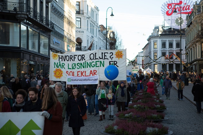 sol solenergi olje oljekutt markering naturvernforbundet