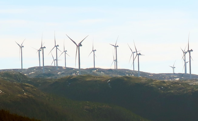 Vindmøller i naturen