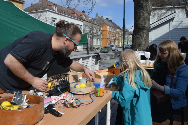 Verksted for gjenbruk av materialer