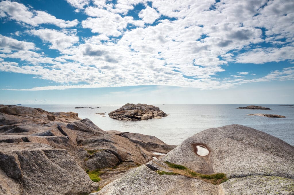 kyst havet himmel natur