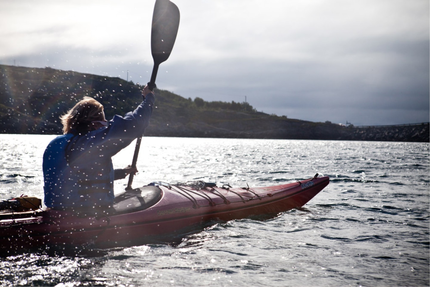 Kayak i havet