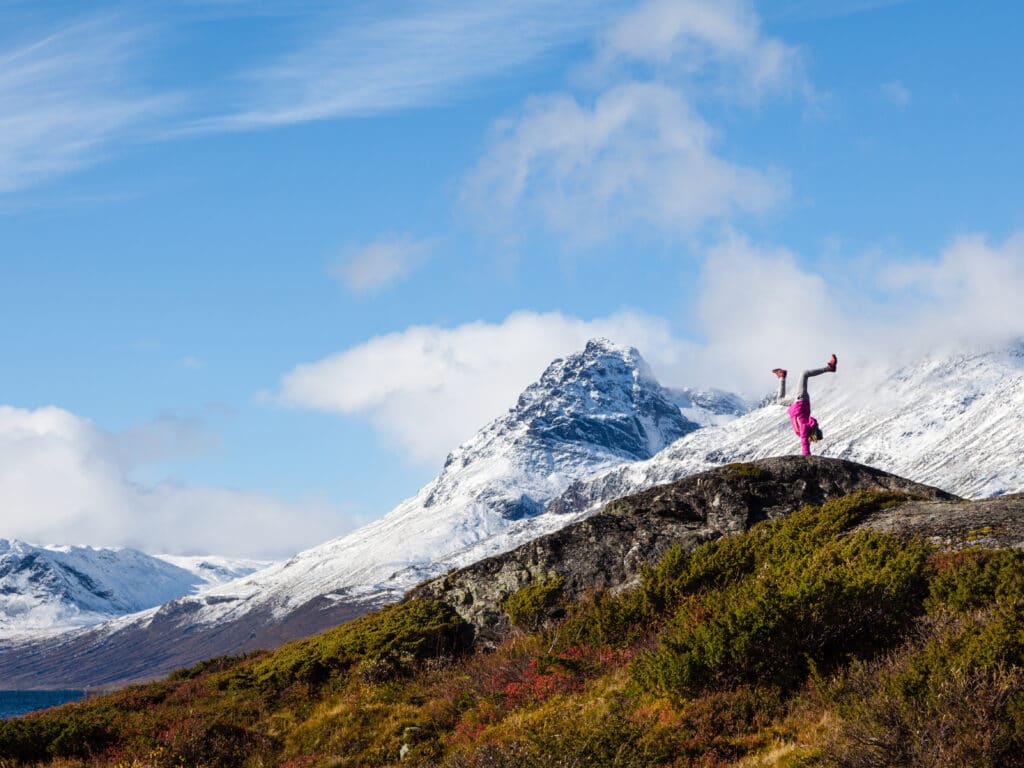 Torfinnstind i Jotunheimen. Fjell Snø Tur