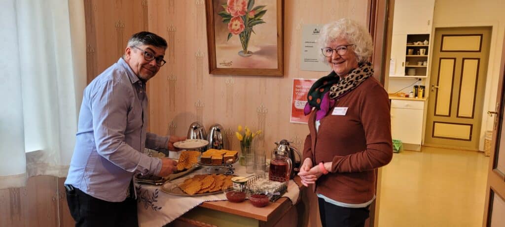 Hyggelig med cafe på klesbyttedagen