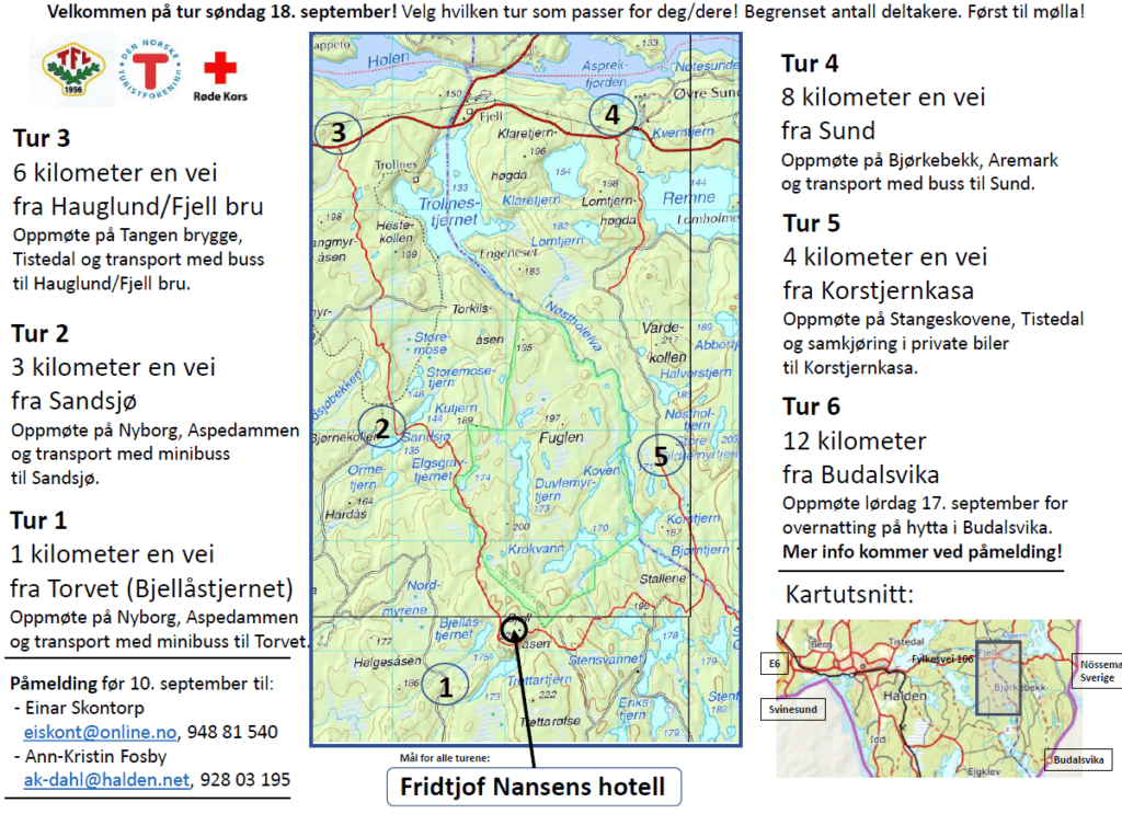 Kart ruter turmarsk